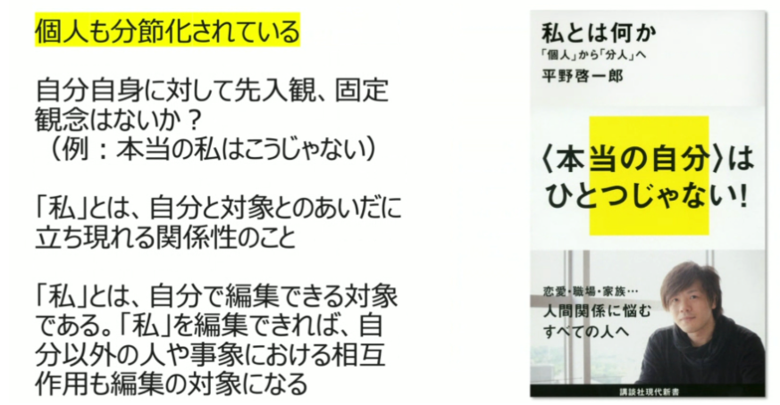 個人も分節化されている