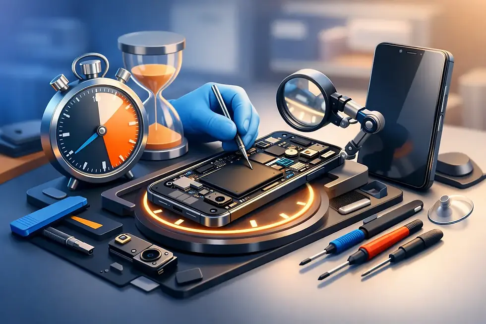 Telefoon reparatie binnen 30 minuten?
