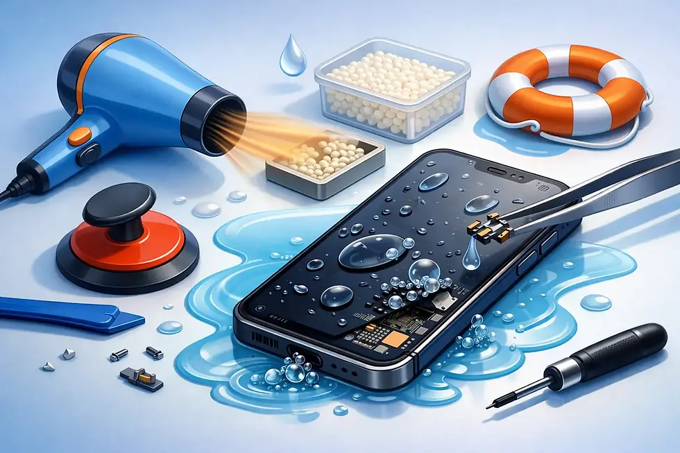 Waterschade telefoon herstellen: wat werkt?