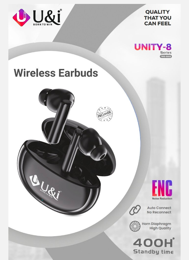 Thumbnail: U&i True Wireless Stereo Earbuds (Unity 8) with 20h Music time
