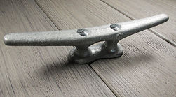 galvanized steel ship cleat for secure mooring