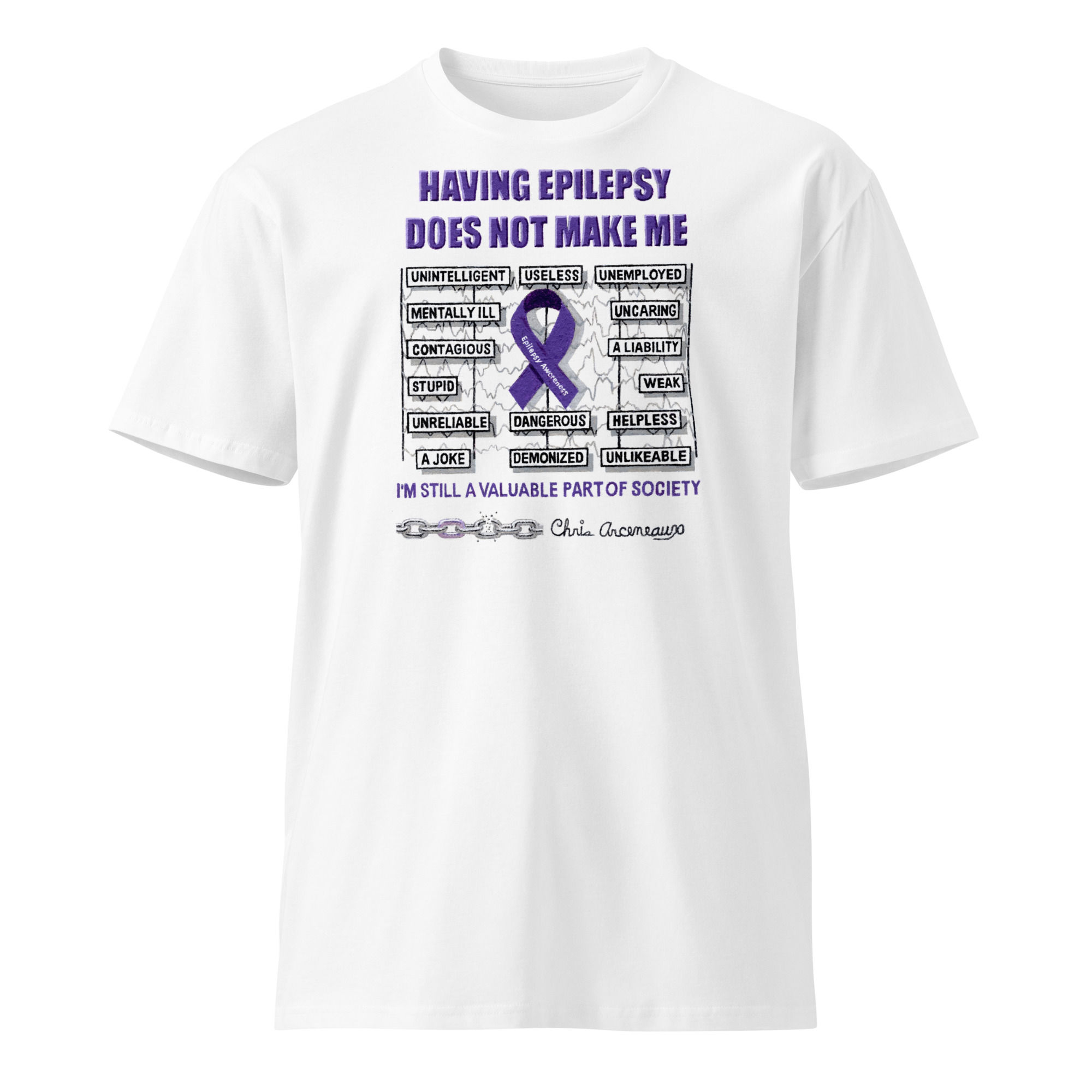 5  HAVING EPILEPSY Unisex premium t-shirt