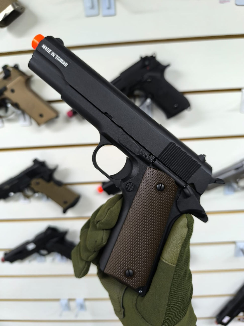 Miniatura: KJW GBB 1911 BLOWBACK AIRSOFT PISTOL BLACK