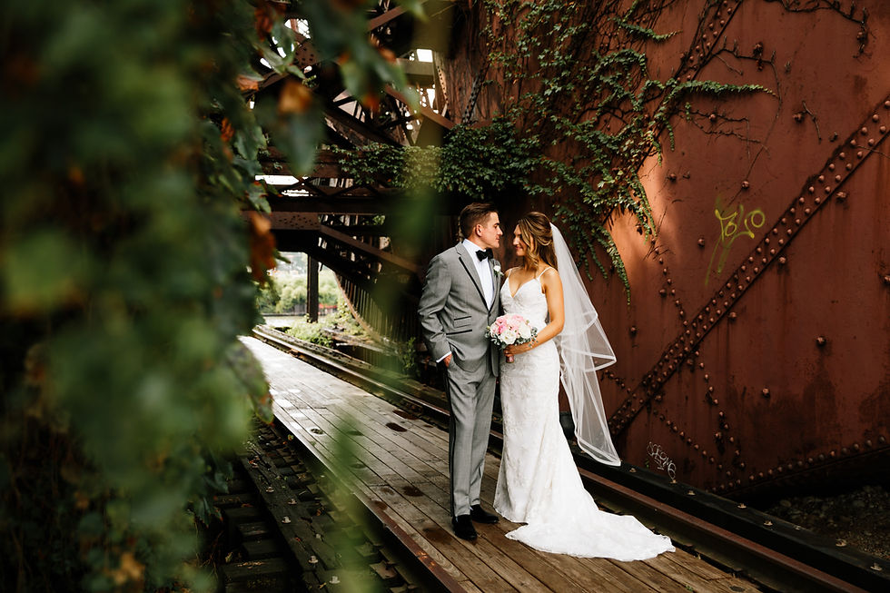 Bride and Groom portrait photography by Brian and Joelle Photography in Cleveland Ohio