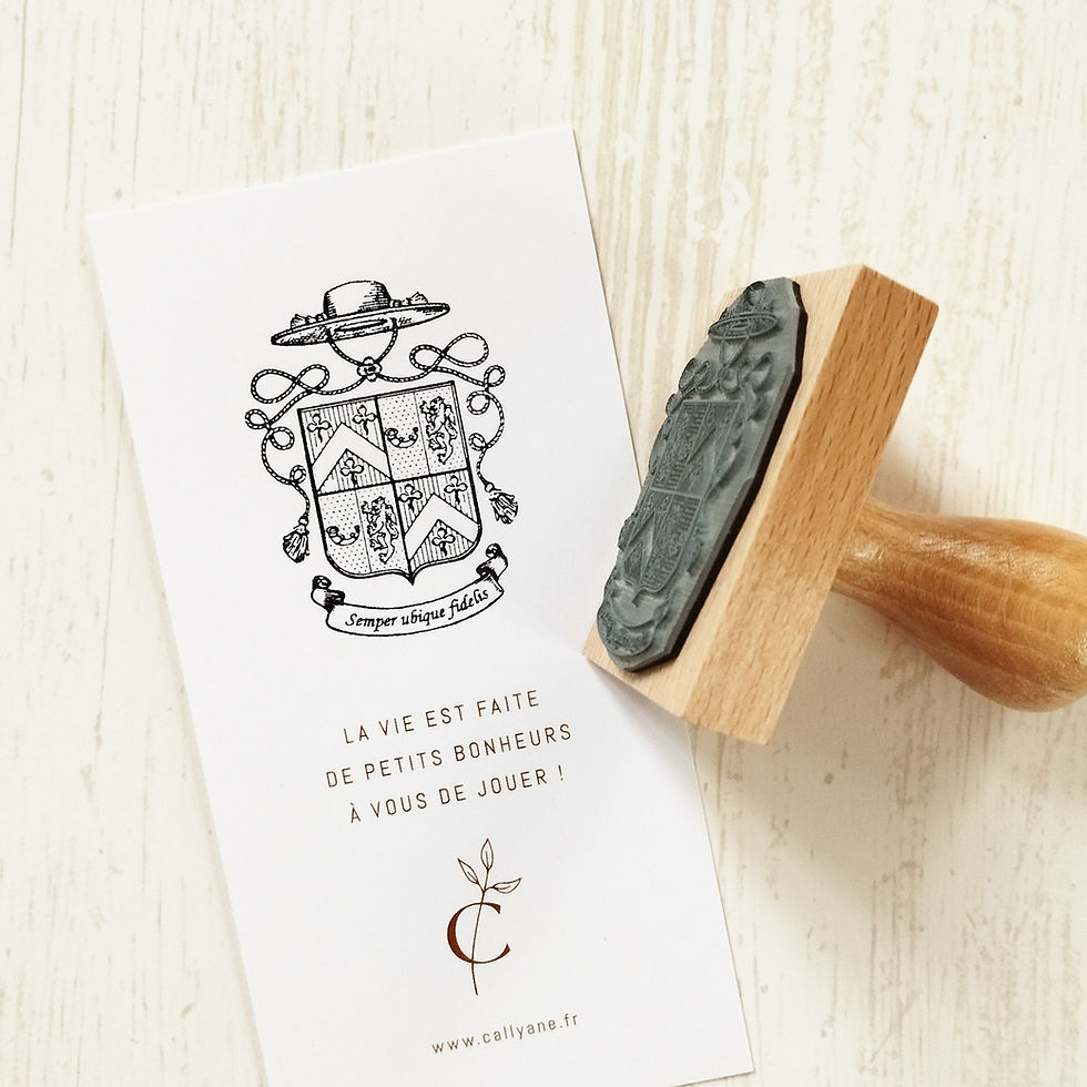 Miniature : Armoiries - Tampon blason