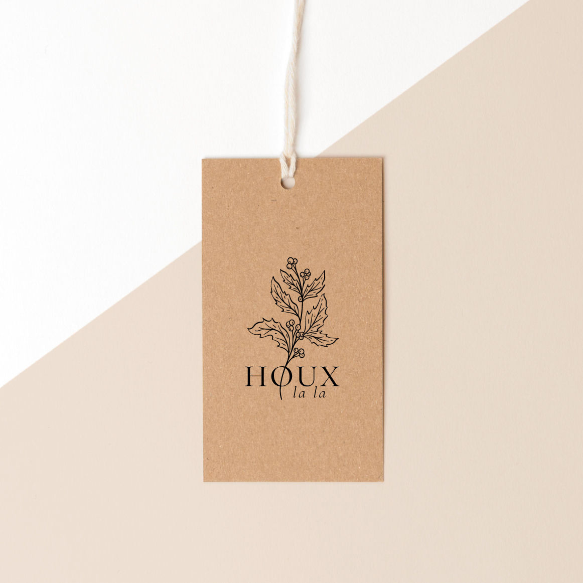 Houx là là - Tampon Noël