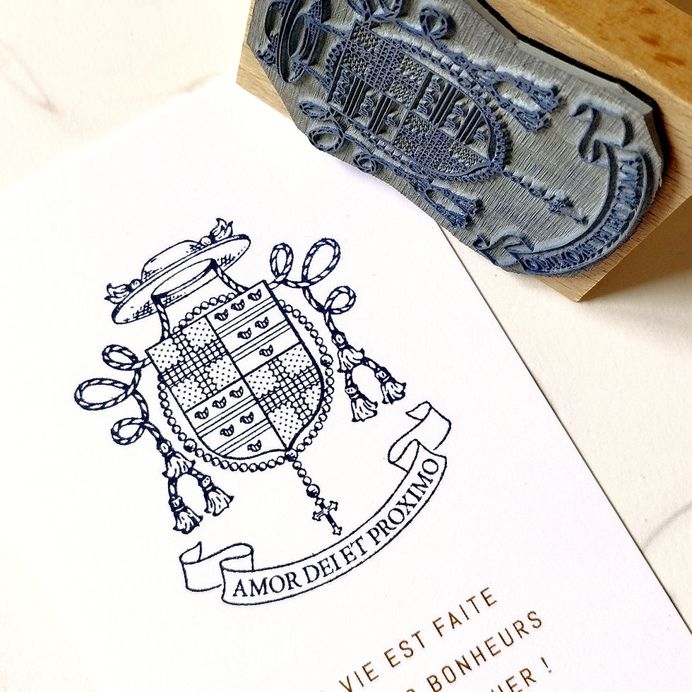 Miniature : Armoiries - Tampon blason
