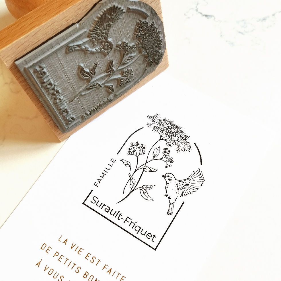 Miniature : 100% SUR MESURE - Tampon ex libris