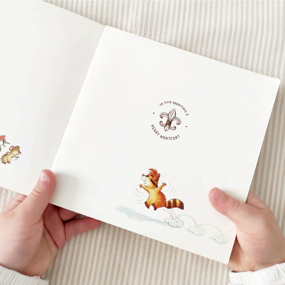 Miniature : Petite Fleur de Lys - Tampon Ex Libris Enfant