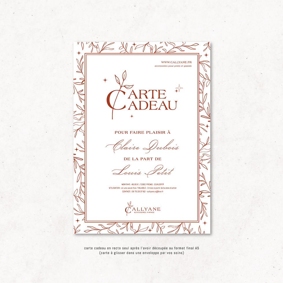 Miniature : CARTE CADEAU - version PDF