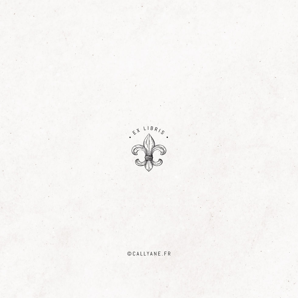 Miniature : Fleur de Lys - Ex Libris vierge