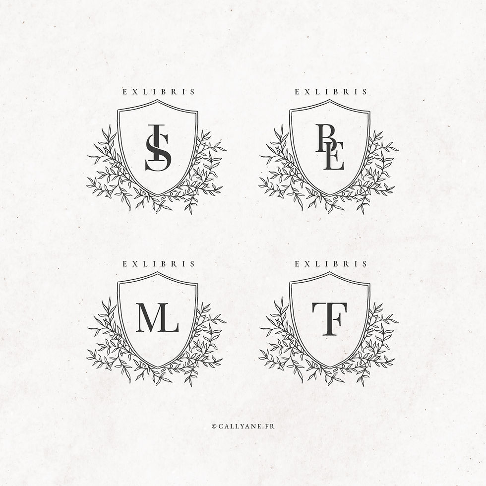 Miniature : Blason - Tampon Ex Libris