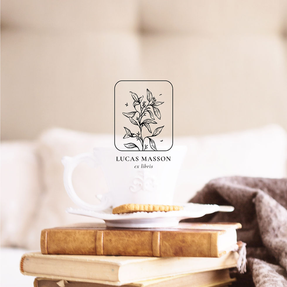 Miniature : Eucalyptus - Tampon Ex Libris