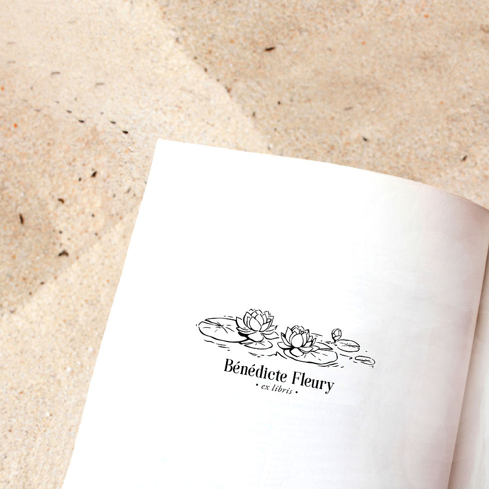 Miniature : Nénuphar - Tampon Ex Libris