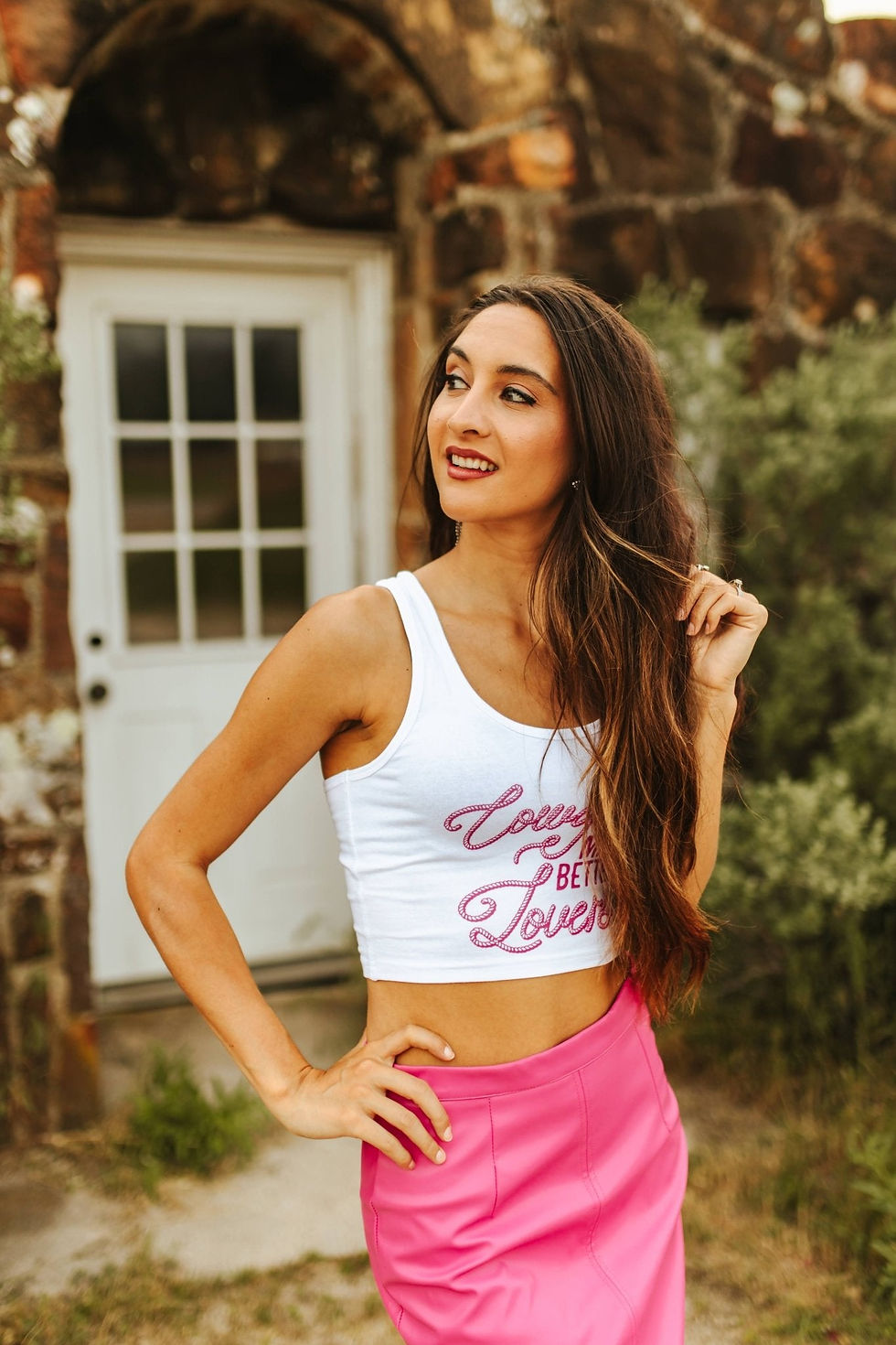 Thumbnail: Cowgirls Make Better Lovers Cropped Tank Top
