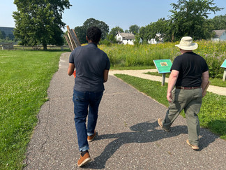 walking around gibbs farm