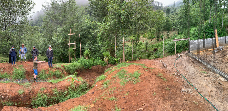 panorama of the school site