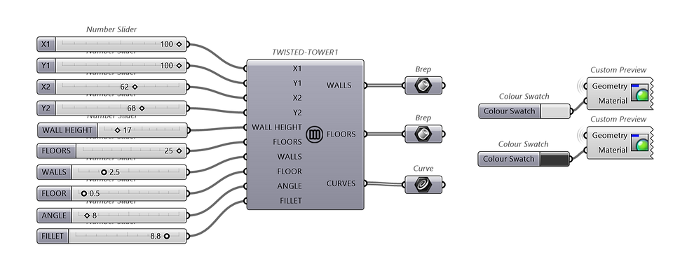 Thumbnail: Parametric Multi-floor Building Rotated Tower