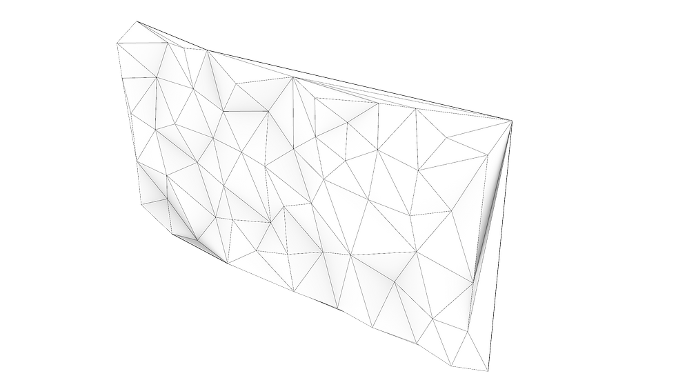 Thumbnail: Triangulated Pattern Random Height Grasshopper Script