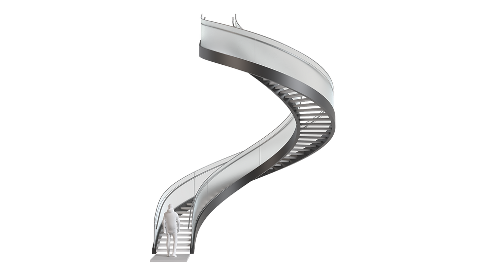 Thumbnail: Stair set from base curve with guardrail, handrail, and treads