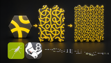 Random Path Hexagonal Tile Array in Grasshopper