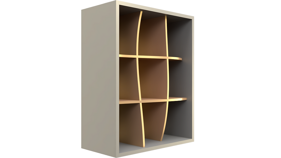 Thumbnail: Parametric Storage Shelves Wavy Form
