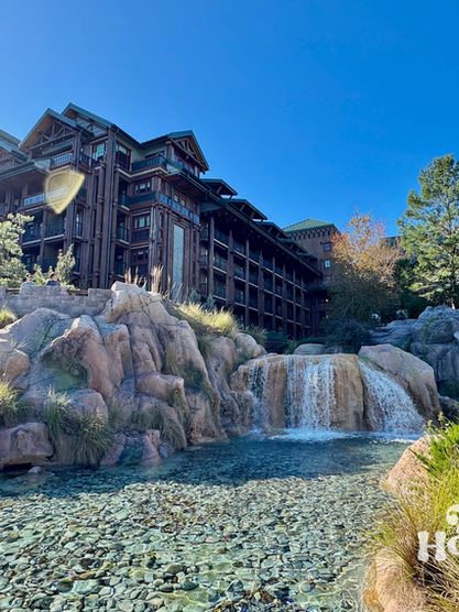 Beautiful natural springs with waterfall outside of Wilderness Lodge
