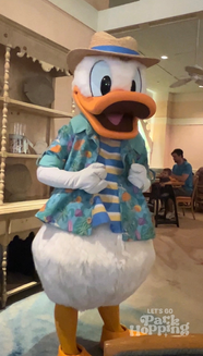 Donald Duck at Cape May Cafe