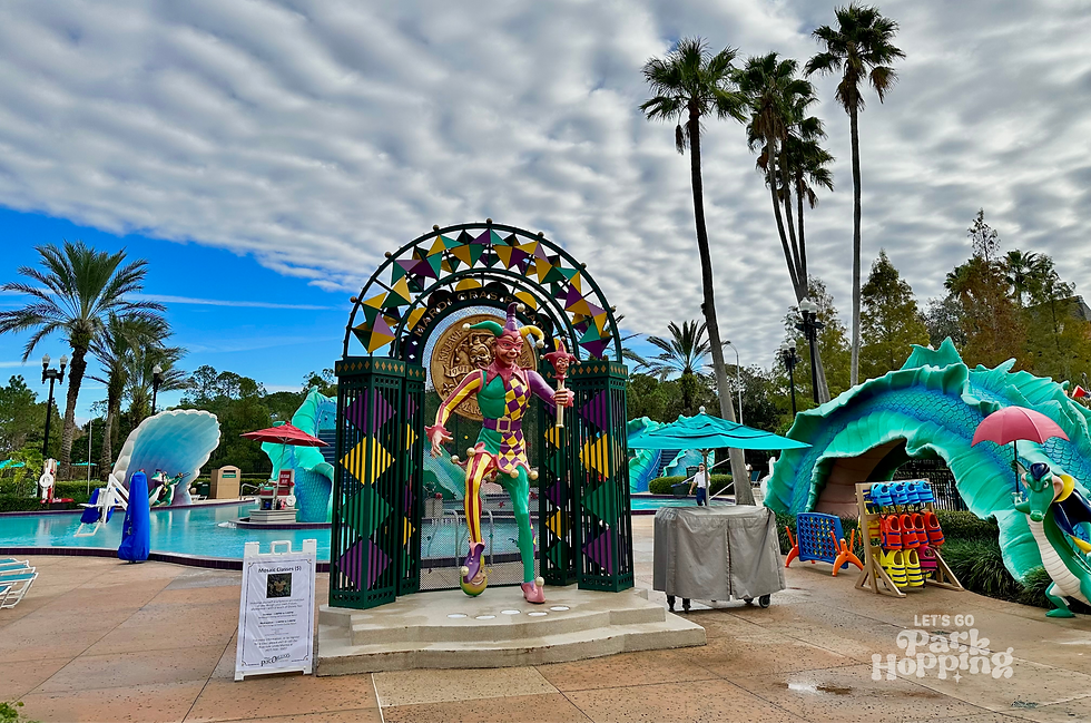 Pool area at Port Orleans French Quarter