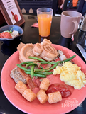 Breakfast food sample at Tusker House
