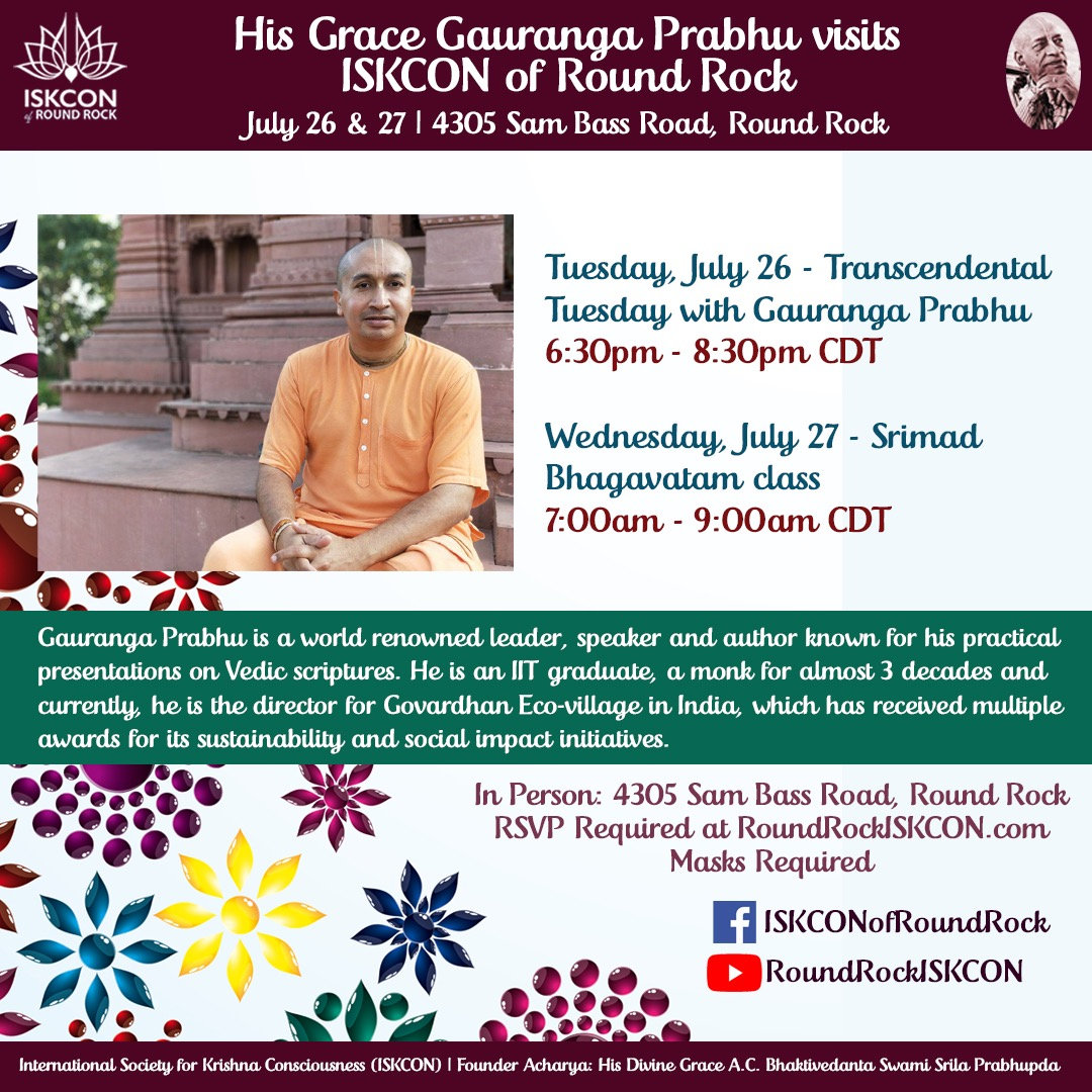 Kirtan Bhajan Sandhya ISKCON OF ROUND ROCK