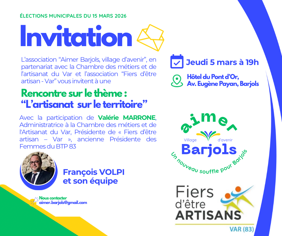 Rencontre thématique : « L’artisanat sur le territoire »