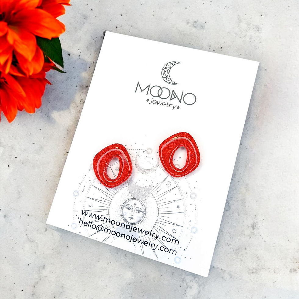 Thumbnail: Funky Pebbles Mini No. 1. earrings - SS/ in your choice of colors