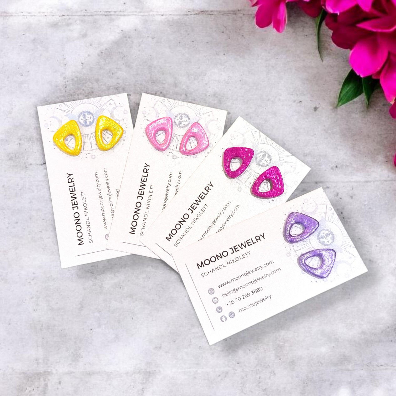 Funky Pebbles Mini No. 3. fülbevaló választható színben