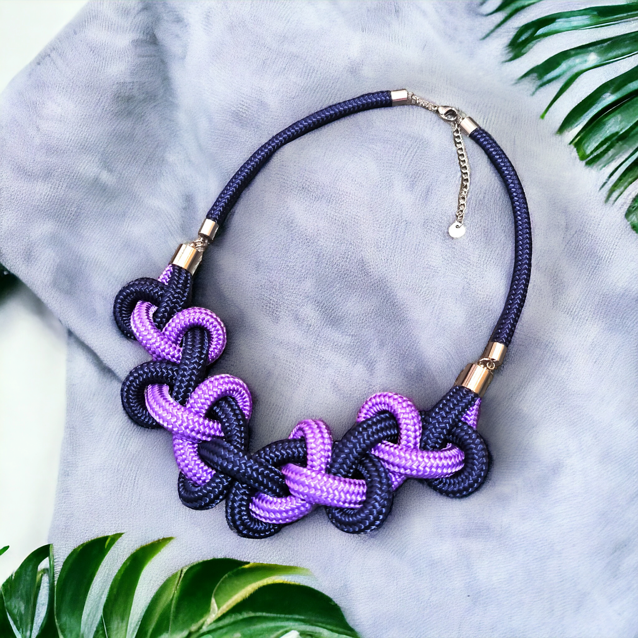 Minea nyaklánc - éjkék / viola