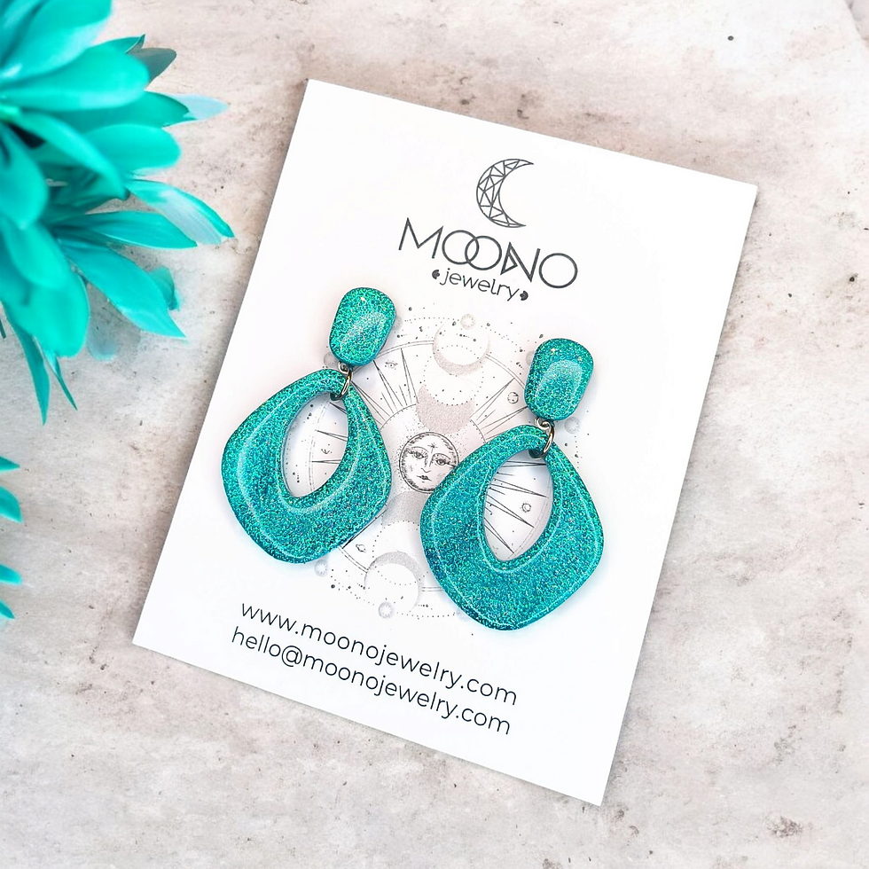 Funky Pebbles No. 5. fülbevaló - mojito mix