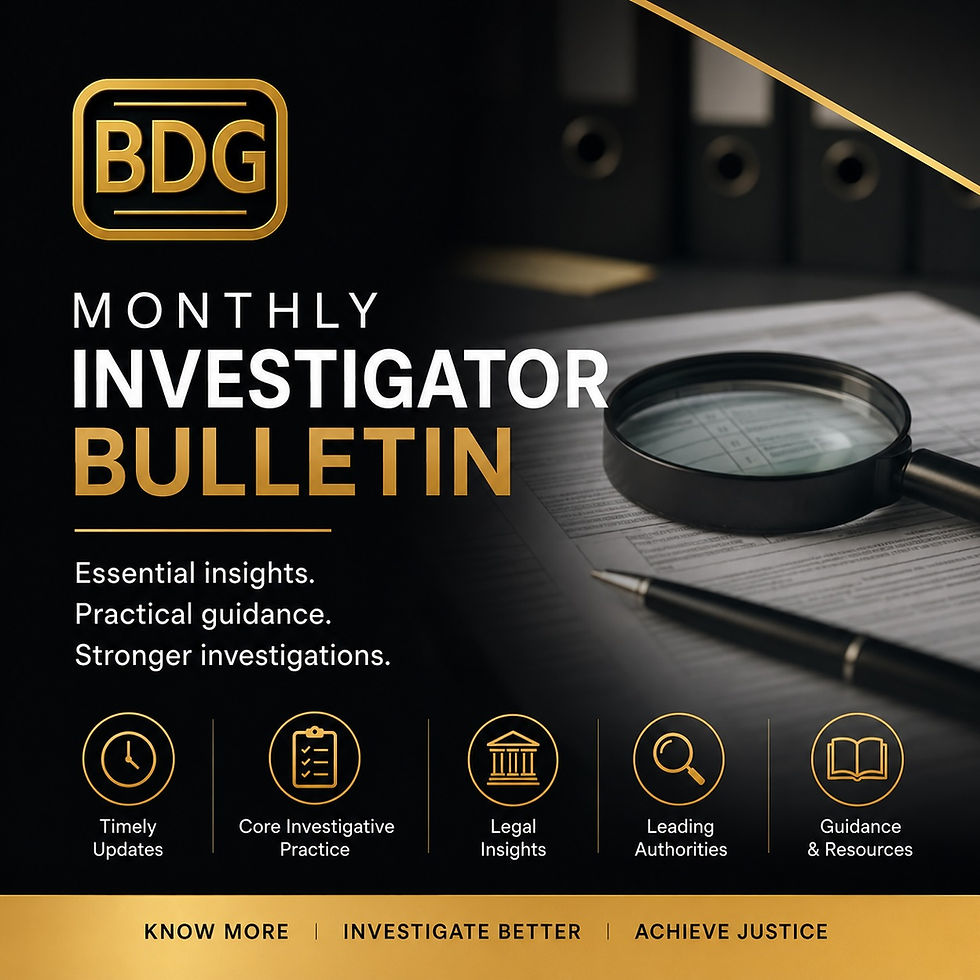 Ai in investigations