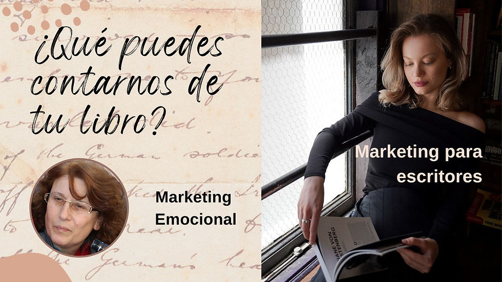 Una escritora habla de su libro junto a una ventana