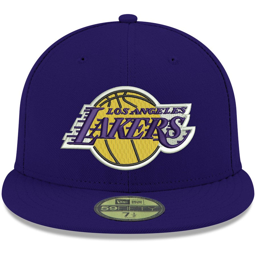 Thumbnail: Los Angeles Lakers New Era Official Team Color 59FIFTY Fitted Hat - Purple