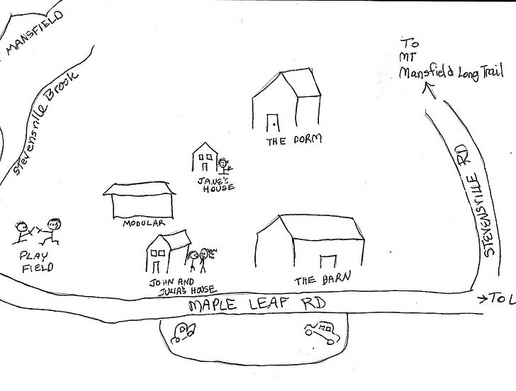 Map of the buildings on the NorthernShire land