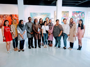 Opening Reception of DREAMS: Transcending Physical Reality 11 Jan 2020 at Inner Joy Art with Mazlan