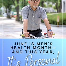 A man on a bike