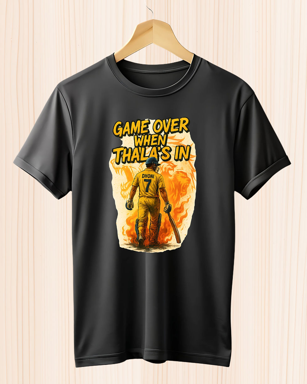 Thumbnail: Roar with Dhoni CSK T-Shirts