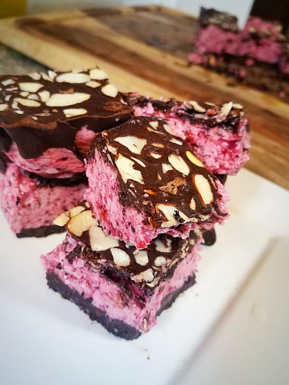 Frozen Berry Chocolate Bars