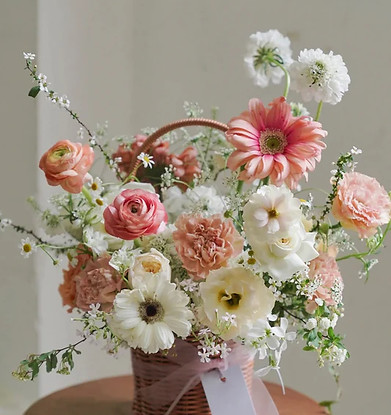 korean natural flower design arreglo dloral estilo coreano