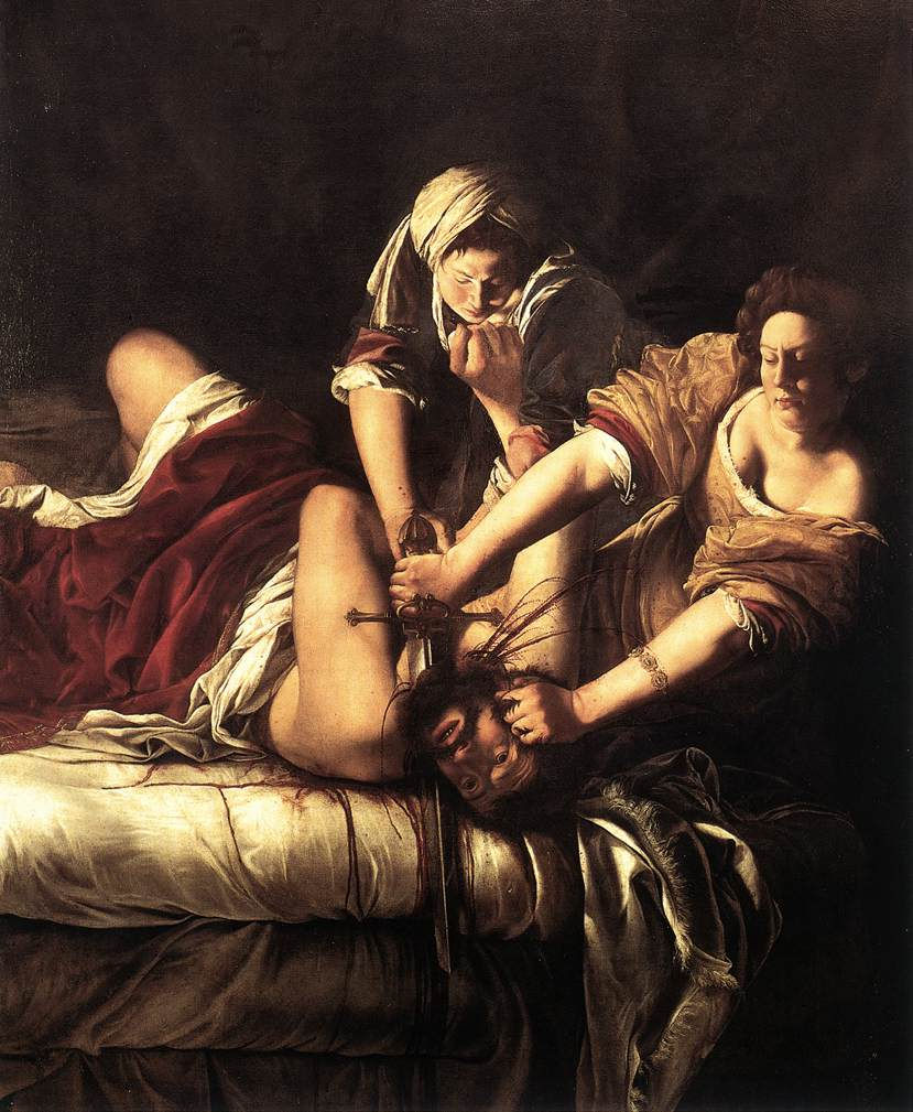 Artemisia Gentileschi, Judtih décapitant Holopherne, galerie des Offices, Florence