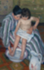 The Child's Bath by Mary Cassatt