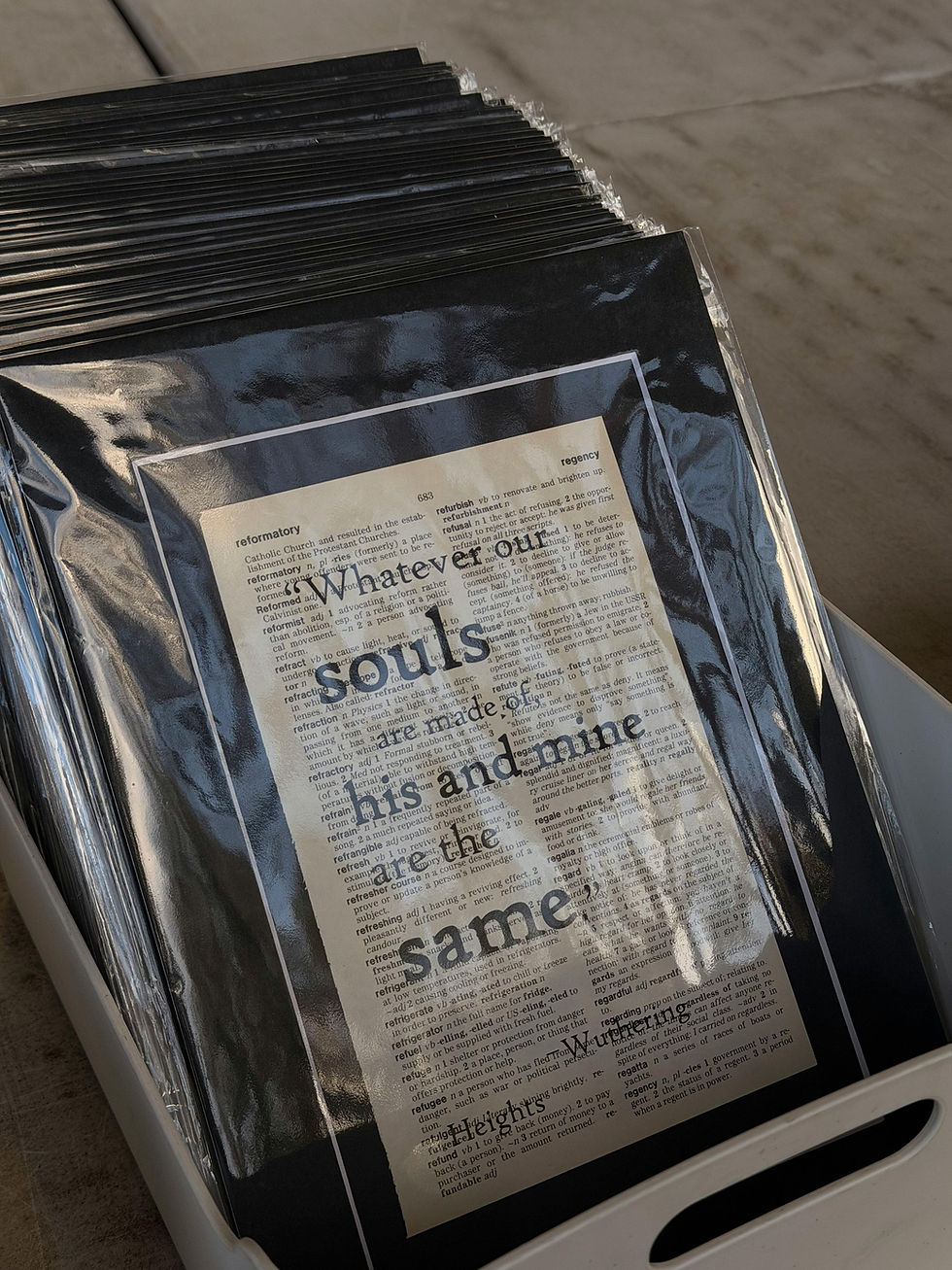 Famous Line From Wuthering Heights  - "Whatever our souls are made of, his and mine are the same."