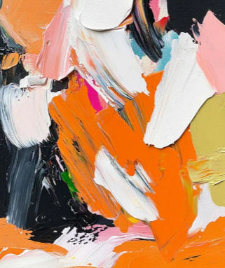 vibrant bold abstract color painting art canvas texture