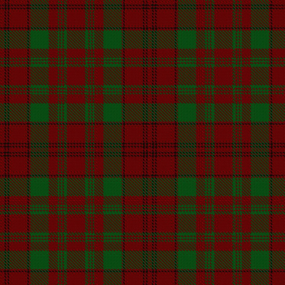 Tartan Fabric - Most commonly worn by the Bagpipers